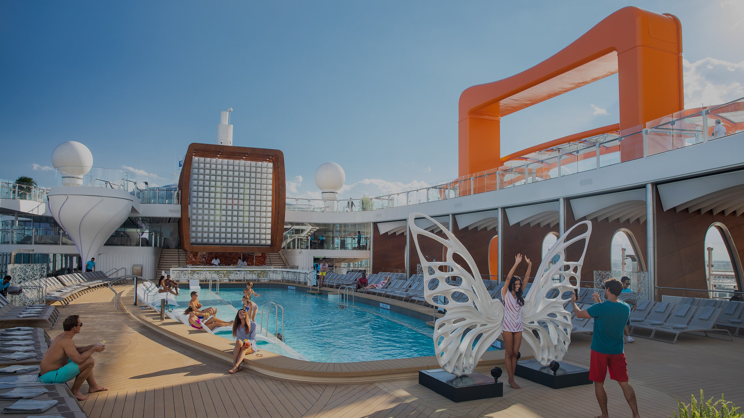 Celebrity Edge resort deck and pool