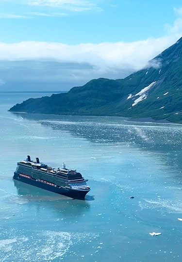 alaska cruise ship wave